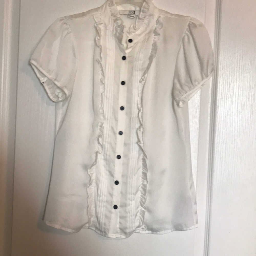 Tuxedo style blouse